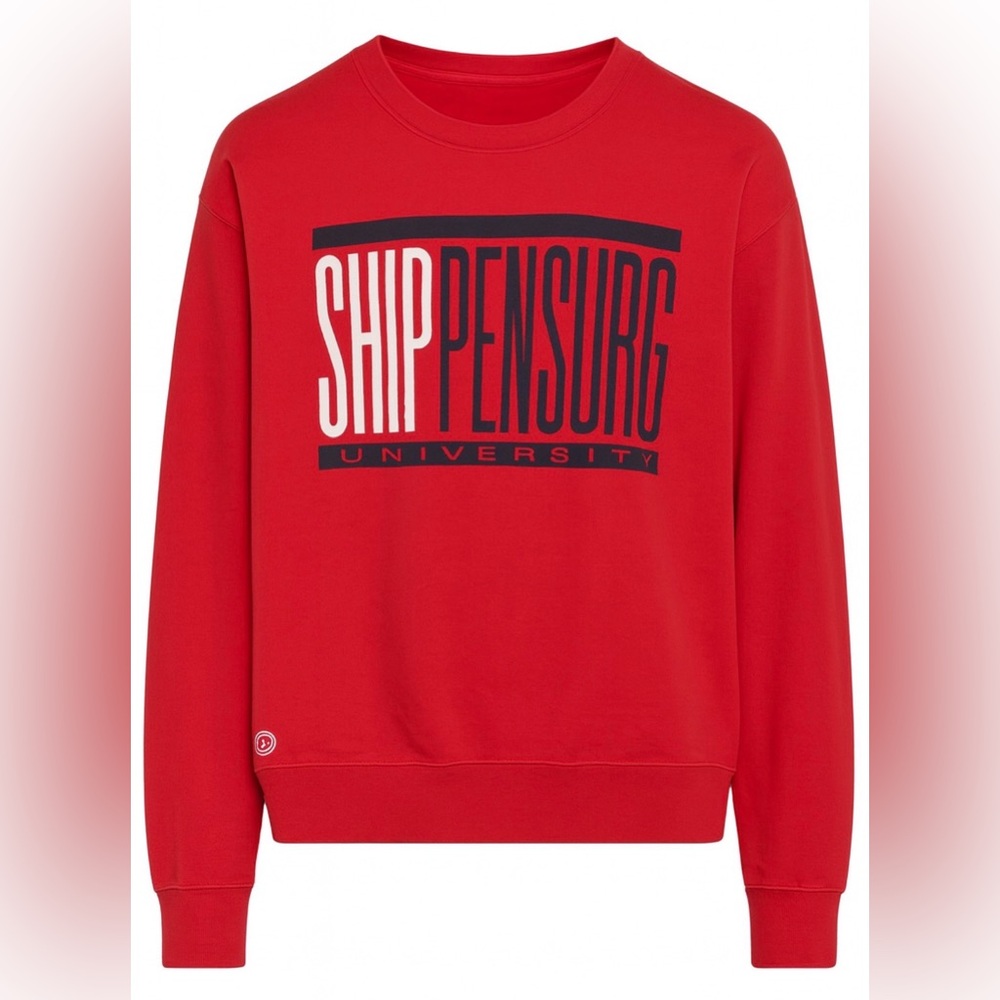 Shippensburg University Spirit Wear Crewneck Sz XL (Red)